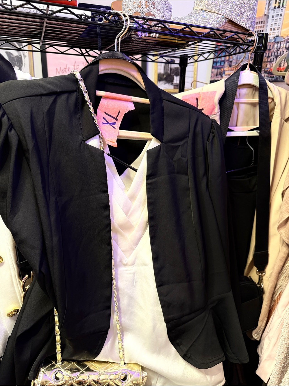 Women’s Black Open-Front Jacket - Classic Lightweight Layer